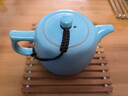 還真汝窯茶壺手工陶瓷大號單壺開(kāi)片汝瓷功夫茶具家用過(guò)濾泡茶小壺送禮 天藍汝窯-大井欄壺 230ml 曬單實(shí)拍圖