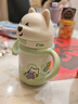 babycare西高地保溫杯學(xué)飲兒童寶寶學(xué)生上學(xué)水壺吸管直飲杯外出6月+-小綠 曬單實(shí)拍圖