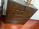 魯菏宜木實(shí)木斗柜臥室床尾抽屜式收納儲物柜子現代客廳靠墻置物柜五斗廚 【實(shí)木】中式黑胡桃寬六斗 曬單實(shí)拍圖