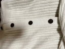 三彩三彩2025冬季新款休閑立領(lǐng)針織衫長(cháng)袖開(kāi)衫寬松純色顯瘦簡(jiǎn)約M 奶白色 XL 170/92A  寬松版型  可適當拍小 曬單實(shí)拍圖