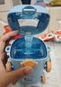 AILUKI德國兒童水杯幼兒園上學(xué)專(zhuān)用夏天卡通小汽車(chē)水壺寶寶巴士吸管杯子 【母嬰級Tritan】巴士藍-耐高溫+送背帶 曬單實(shí)拍圖