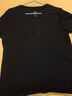 1號會(huì )員店（One's Member）50支新疆長(cháng)絨棉女士短袖T恤 液氨抗皺垂順吸濕排汗黑色  L 曬單實(shí)拍圖