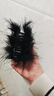 加恩倍 高級感鴕鳥(niǎo)毛中號羽毛抓夾女2025新款后腦勺發(fā)夾鯊魚(yú)夾毛毛發(fā)卡 黑色鴕鳥(niǎo)毛抓夾一個(gè) 曬單實(shí)拍圖