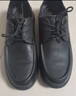 奧康（Aokang）商務(wù)休閑皮鞋羊皮軟底舒適系帶工作鞋 黑40碼 曬單實(shí)拍圖