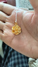 周六福足金黃金吊墜女牡丹花朵38婦女節禮物定價(jià)A0410382不含鏈約1.87g 曬單實(shí)拍圖