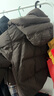 太平鳥(niǎo)巧克力多格puff羽絨服女25年冬裝新款加厚中長(cháng)款外套黑色 棕色【四格】 S 155 曬單實(shí)拍圖