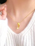 中國黃金（CHINA GOLD）錦鯉足金吊墜女款小金魚(yú)黃金項鏈首飾品情人節生日禮物送女友老婆 【今/次日達】小金魚(yú)吊墜【配S925鏈】約1.1g 曬單實(shí)拍圖