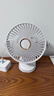卡培登6寸USB小風(fēng)扇/電風(fēng)扇桌面/小電扇/小臺扇便攜迷你手持夾子睡眠小風(fēng)扇辦公室宿舍桌面戶(hù)外可用 白色 曬單實(shí)拍圖