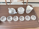 簡(jiǎn)先生琉璃功夫茶具套裝 玉瓷玉石家用簡(jiǎn)約 整套禮盒禮品辦公室用 功夫茶具禮盒裝【琉璃墨染】 12頭 10件 曬單實(shí)拍圖