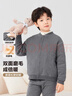左西校服神器冬季內搭小學(xué)生內膽兒童上衣男女童棉襖棉服 深灰色 150 曬單實(shí)拍圖