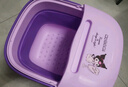 詩(shī)佩琪三麗鷗可折疊泡腳桶家用兒童小孩足浴洗腳盆過(guò)小腿保溫手提便攜式 紫色庫洛米 1個(gè) 三麗鷗折疊泡腳桶 曬單實(shí)拍圖