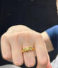 中國黃金（CHINA GOLD）黃金愛(ài)神花環(huán)戒指女士足金固口指環(huán)結婚求婚生日禮物送女朋友老婆 愛(ài)神花環(huán)戒指  約1g 圈號12 曬單實(shí)拍圖