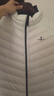比音勒芬【波蘭進(jìn)口鵝絨】冬季款男士背心舒適立領(lǐng)排骨羽絨馬甲外套 28米白色 XL （110） 曬單實(shí)拍圖
