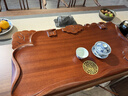 石福記天然花梨木茶盤(pán)整塊原木實(shí)木茶臺2025高端新款家用功夫茶具茶托盤(pán) 蓮開(kāi)并蒂：80*40*6cm單茶盤(pán) 曬單實(shí)拍圖