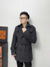 BG GLAMURB奢侈品牌外套男士風(fēng)衣羊毛呢戰壕風(fēng)衣2026新款英倫中長(cháng)款雙排 黑灰色 L 175/88A 曬單實(shí)拍圖