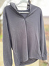 優(yōu)衣庫男裝柔滑彈力搖粒絨半拉鏈套頭衫/長(cháng)袖25秋冬新款481184 08 深灰色 M 曬單實(shí)拍圖