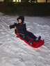 博沃尼克滑雪車(chē)親子款加厚成人兒童滑草板雪橇車(chē)滑沙板剎車(chē)大號 紅色熊貓 曬單實(shí)拍圖