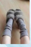 佰姿緣灰色襪套配長(cháng)靴堆堆襪女秋冬加厚踩腳小腿套長(cháng)筒保暖顯瘦搭雪地靴 【1雙裝/不下滑】淺灰 均碼 【配靴子/針織顯瘦保暖腿套】 曬單實(shí)拍圖