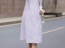 德瑪納【浪漫女性樂(lè )章】秋季設計感曲線(xiàn)型線(xiàn)條直筒藏肉中長(cháng)女針織連衣裙 曬單實(shí)拍圖