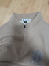 真維斯含蠶絲長(cháng)袖T恤男半拉鏈抗菌保暖打底衫T0038 卡其（中國圓X） 2XL 曬單實(shí)拍圖