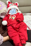 巴拉巴拉童裝嬰兒連體衣寶寶拜年服爬服哈衣2025新款冬裝包屁衣喜慶萌趣 曬單實(shí)拍圖