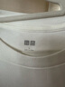 優(yōu)衣庫男裝女裝柔軟圓領(lǐng)T恤/休閑長(cháng)袖上衣25秋冬新款479783 00 白色 L 曬單實(shí)拍圖