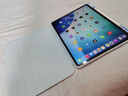 智思慧適用2025款Apple iPadAir13英寸保護套air7/6 蘋(píng)果平板Pro12.9旋轉支撐透明殼硅膠全包皮套 藍色 曬單實(shí)拍圖