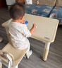 育才兒童桌椅花生桌可升降涂鴉幼兒園學(xué)習畫(huà)畫(huà)桌寶寶玩具積木游戲桌 小黃蜂80X60CM(配一椅) 曬單實(shí)拍圖
