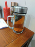 領(lǐng)臣（LINGCHEN）茶杯雙層玻璃水杯大容量泡茶杯子帶把手濾網(wǎng)商務(wù)辦公行政領(lǐng)導男士 曬單實(shí)拍圖