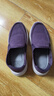 足力健老人鞋冬季加絨棉鞋女休閑媽媽鞋軟底保暖鞋 6286K絳紫37 曬單實(shí)拍圖