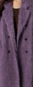 帕什雙面拉絨大衣女10%羊絨秋冬新款翻領(lǐng)加厚毛呢外套 RT-L301 紫色 S 曬單實(shí)拍圖