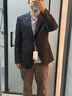 海瀾之家（HLA）西服套裝男春秋新輕商務(wù)經(jīng)典系列西裝套裝 藏青01【西服+西褲】 2XL 180/100B推薦152~170斤 曬單實(shí)拍圖