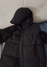 雪中飛羽絨服冬季女裝純色簡(jiǎn)約高級感高級百搭發(fā)熱蓄熱透氣網(wǎng)布羽絨外套 黑色（男女同款） L (170) 曬單實(shí)拍圖