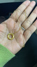 中國黃金（CHINA GOLD）莫比烏斯環(huán)黃金吊墜女足金鎖骨項鏈愛(ài)無(wú)止境婦女節禮物送女友老婆 莫比烏斯吊墜 約0.5g【配18K金鏈】 曬單實(shí)拍圖