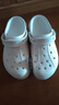 卡駱馳（CROCS）貝拉洞洞鞋厚底拖鞋|210062  白色-100    36 /37(220mm)   曬單實(shí)拍圖
