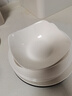 潔雅杰陶瓷沙拉碗家用7英寸純白裝甜品蔬菜碗 2只裝 曬單實(shí)拍圖
