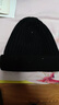 左西男童帽子2025新款冬季兒童耳朵護耳針織毛線(xiàn)帽保暖洋氣 黑色 通碼 曬單實(shí)拍圖