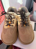 他她（TATA）棉鞋冬季厚底板鞋加絨毛毛德訓鞋休閑平底鞋CUD01DM5 棕黃（仿毛里） 38 曬單實(shí)拍圖