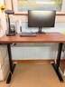 凡積實(shí)木電動(dòng)升降桌智能電腦桌可升降電競桌子家用辦公學(xué)習工作臺書(shū)桌 3CM桌面【單電機】胡桃色 120x70x75CM 曬單實(shí)拍圖