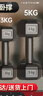 特步（XTEP）啞鈴男女士六角家用運動(dòng)健身器材舉重組合套裝包膠小亞玲5KG*2 曬單實(shí)拍圖