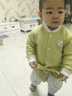 婧麒（JOYNCLEON）寶寶保暖內衣嬰兒衣服新生兒夾棉秋衣秋褲加厚兒童秋冬 Jtz200696 曬單實(shí)拍圖