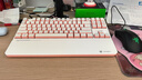 黑峽谷（Hyeku）X3 有線(xiàn)/無(wú)線(xiàn)2.4G雙模電競機械游戲鍵盤(pán)87鍵PBT鍵帽凱華BOX新軸桃桃氣泡水凱華玫瑰紅軸附卡扣腕托 曬單實(shí)拍圖