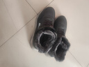 回力官方棉鞋冬季男鞋子男加絨皮面防水高幫雪地靴男運動(dòng)鞋男老人鞋 灰色【皮面防水 加絨保暖】 43 曬單實(shí)拍圖