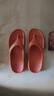 WRELS緩震運動(dòng)人字拖鞋馬拉松跑步男女休閑防滑厚底軟底減震回彈沙灘鞋 橙色 41-42 曬單實(shí)拍圖