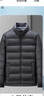 羅蒙（ROMON）鵝絨羽絨服男爸爸裝厚款保暖秋冬商務(wù)休閑可脫內膽高端休閑羽絨服 曬單實(shí)拍圖
