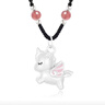 純銀夢(mèng)幻獨角獸項鏈女生肖馬兒童款可愛(ài)百搭ins風(fēng)生日禮物送女友 足銀獨角獸項鏈-粉珠【兒童款】 曬單實(shí)拍圖