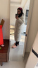 黑冰秋冬女士過(guò)膝長(cháng)款鴨絨連帽輕量保暖防風(fēng)防潑水羽絨服 FAF8961 米白 M 曬單實(shí)拍圖