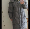 紅袖高端保暖羽絨服冬季新款女裝插肩袖雙拉鏈立領(lǐng)連帽休閑長(cháng)外套 灰060 M 曬單實(shí)拍圖