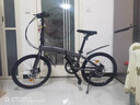 蘭令馬卡龍可折疊自行車(chē)親子帶娃母子成人禧瑪諾變速女士通勤上班 消光灰【鋁架+禧瑪諾變速+油剎】 22寸（150-190）cm 8速-競速版 曬單實(shí)拍圖