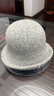 秋冬季復古羊毛漁夫帽子新款女氣質(zhì)簡(jiǎn)約盆帽卷邊時(shí)尚顯臉小帽子潮 淺灰 曬單實(shí)拍圖